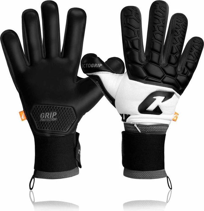 Catch & Keep Fussballhandschuhe Fly Protect Gr. 9 Weiss Torwart Keeper Goalie Handschuhe (9)