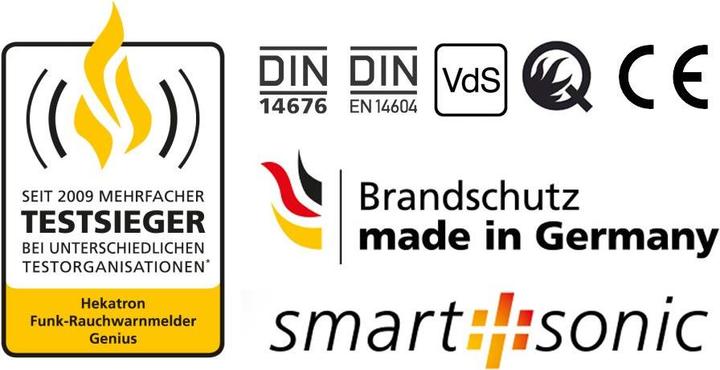Produktbild Hekatron Genius Plus X 10 Jahres Rauchwarnmelder