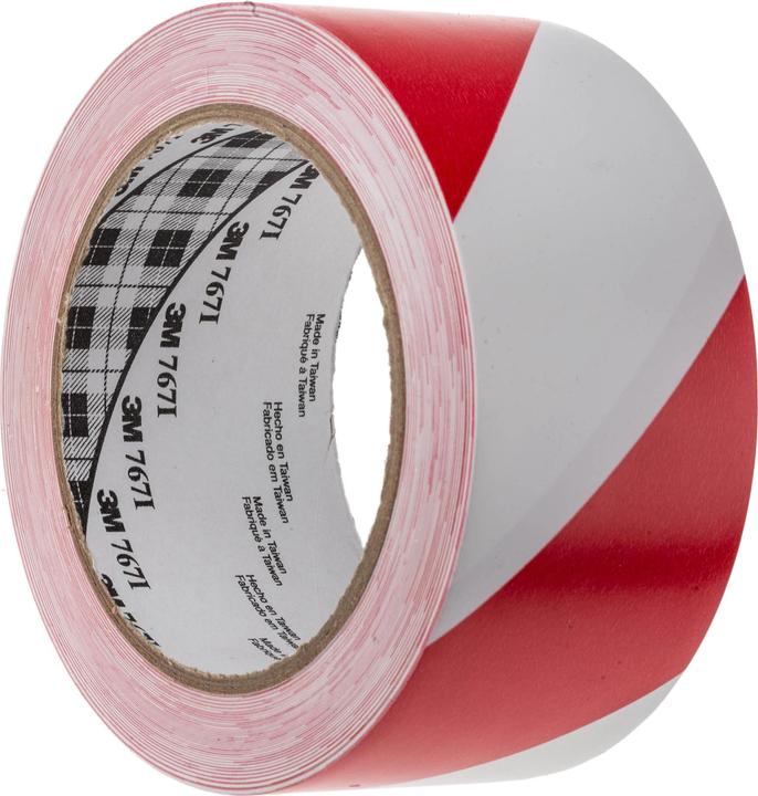 Immagine prodotto 3M Scotch 767 Nastro per marcatura in vinile rosso, bianco Nastro per marcatura pavimenti, spessore (50 mm)