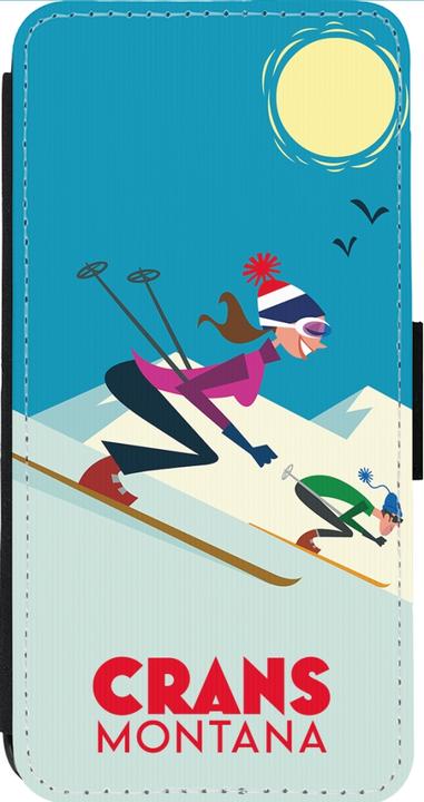 Image du produit PhoneLook Coque Wallet noir Crans-Montana Ski Downhill (Apple iPhone 13 Pro Max)