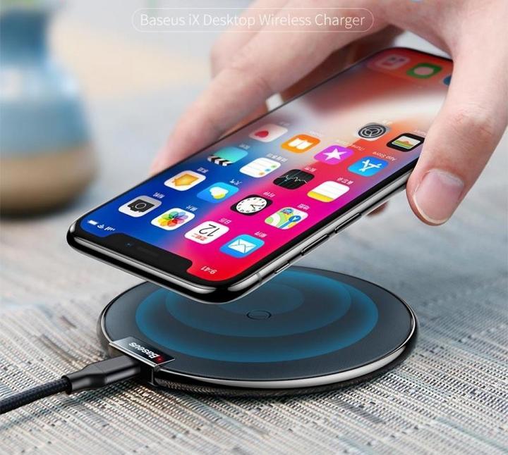 Immagine prodotto Baseus Caricabatterie wireless Qi in pelle