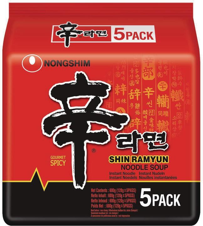 Nongshim Multipack de soupe de nouilles Shin Ramyun (600 g)