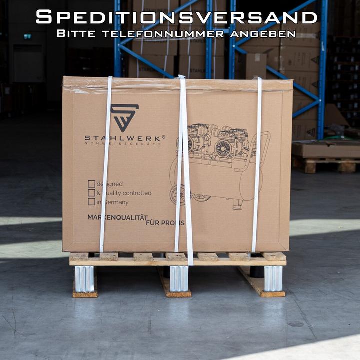 Produktbild Stahlwerk Kompressor 10 bar 8,6 PS 6,4 kW 840 l/min 150 l Druckluftkompressor (10 Bar, 150 l)