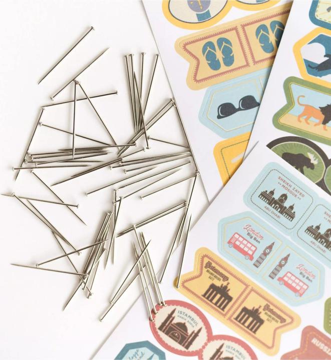 Actual product image Miss wood Sticker Set - Food of the World