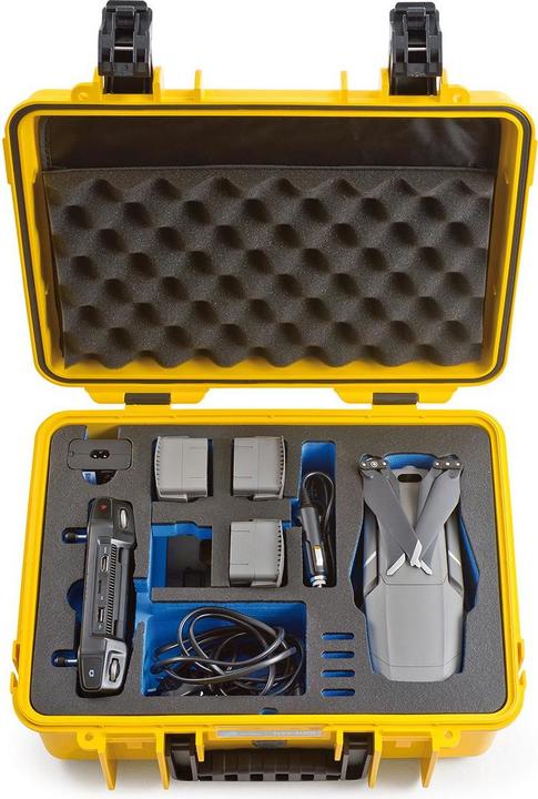 Actual product image B+W Outdoor case type 4000 Mavic 2 yellow (Drone case, DJI Mavic 2)