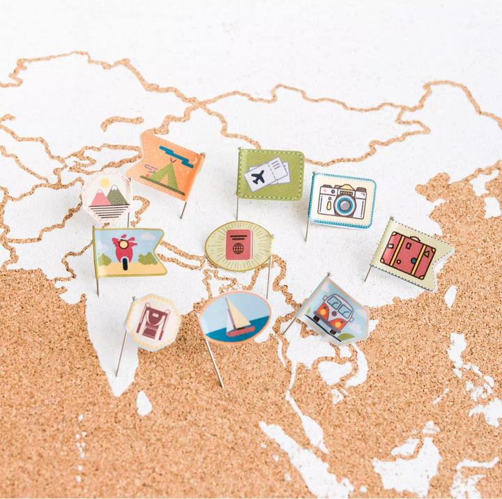 Immagine prodotto Miss wood Set di adesivi - Viaggiare per il mondo