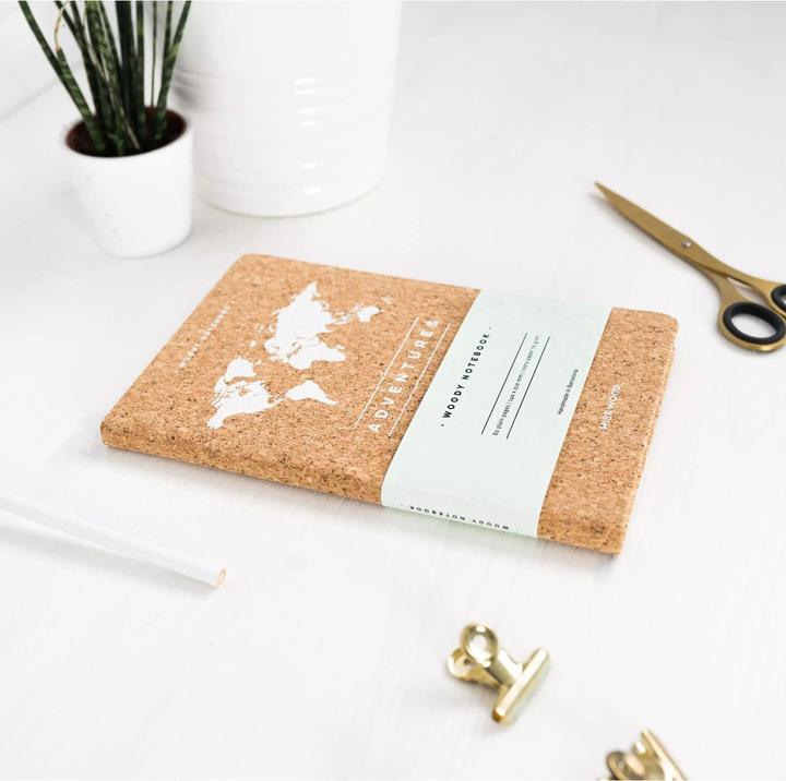 Image du produit Miss wood Woody Notebook Cork - A5 - Begins Today (A5, Blanc, Couverture rigide)