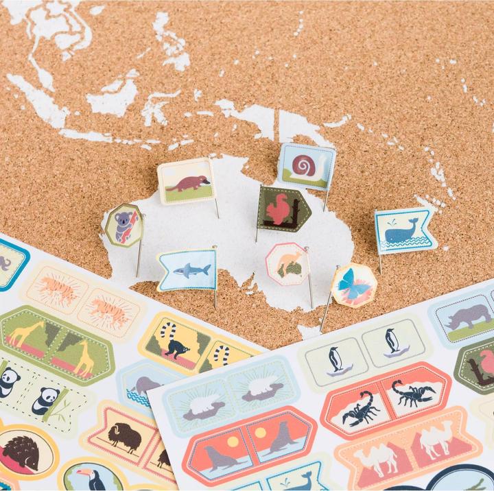 Produktbild Miss wood Sticker Set - Animals of the World