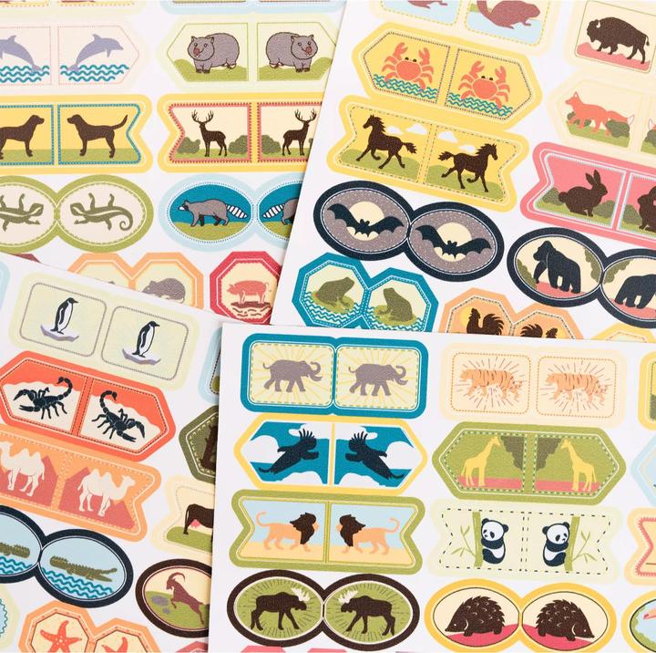 Set di adesivi - Animali del mondo