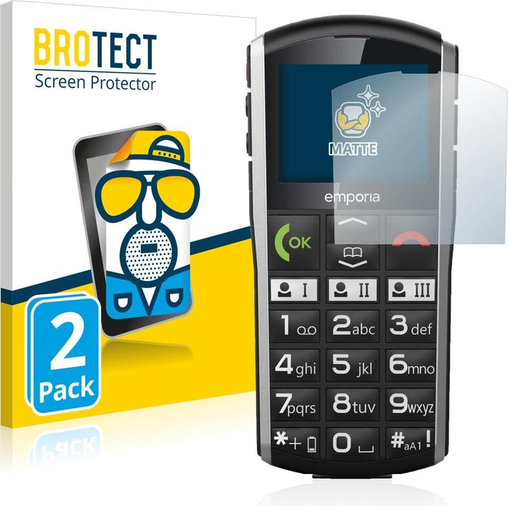 Produktbild BROTECT Entspiegelungs-Schutzfolie Displayschutz Matt (2 Stück, Emporia Simplicity)