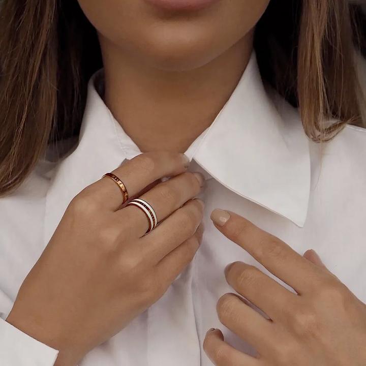 Produktbild Daniel Wellington Classic Ring Satin White Rose Gold 48 (48)