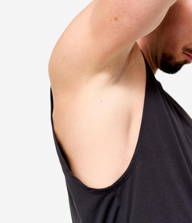Image du produit Domyos Men's Crew Neck Slim-Fit Breathable Cross Training Tank Top - Black (M)