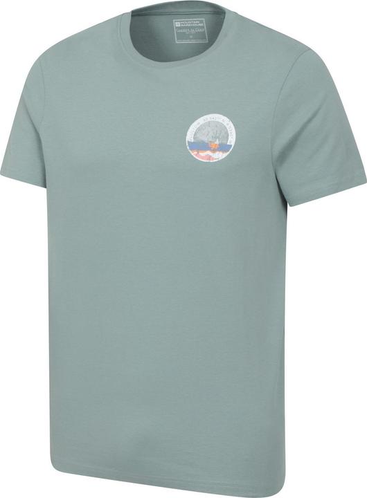 Actual product image Mountain Warehouse Mens Padstow Printed Organic T-Shirt (L)