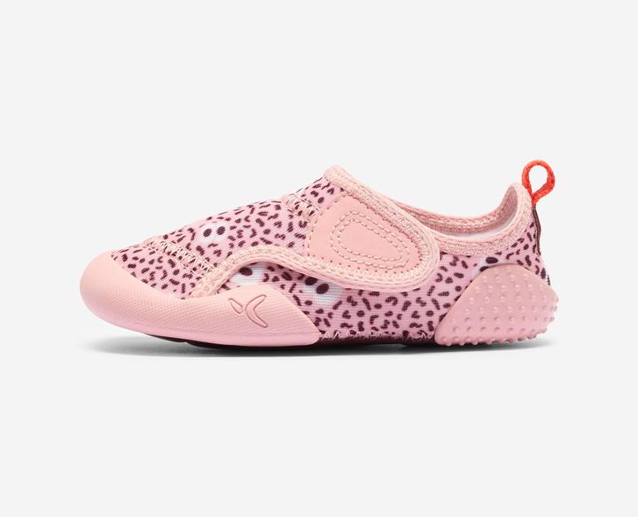 Actual product image Decathlon Turnschuhe Babylight atmungsaktiv Babyturnen - blau mit Muster (28)