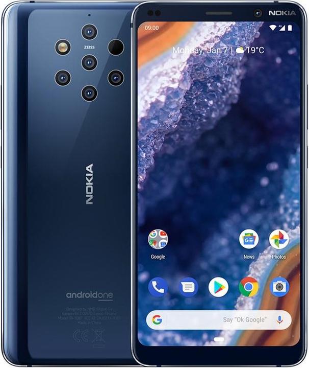 Nokia 9 Pure View (128 Go, Midnight Blue, 5.99", Double SIM, 12 Mpx, 4G)