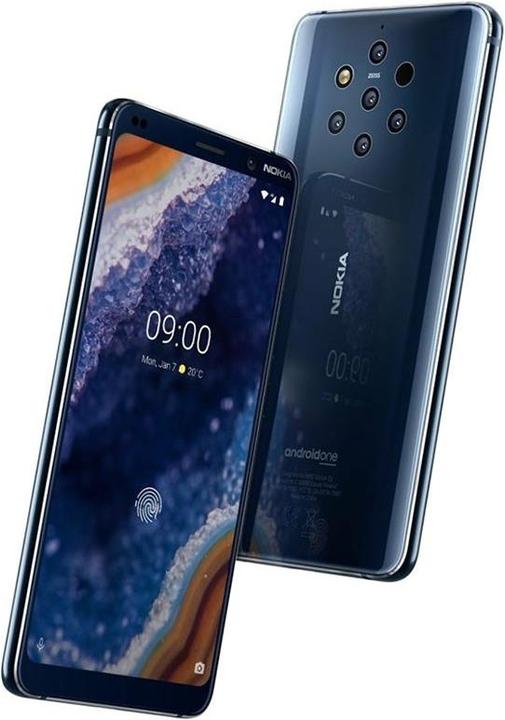 Produktbild Nokia 9 Pure View (128 GB, Midnight Blue, 5.99", Dual SIM, 12 Mpx, 4G)