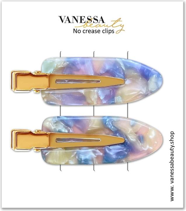 Actual product image Vanessa Beauty Seamless Clips - Aurora Set (Hair tie, Emblazonments)