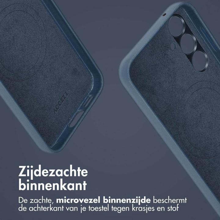 Produktbild Accezz Leather Bookcase 2-in-1 met MagSafe Samsung Galaxy S24 Plus - Nightfall Blue (Samsung Galaxy S24+)
