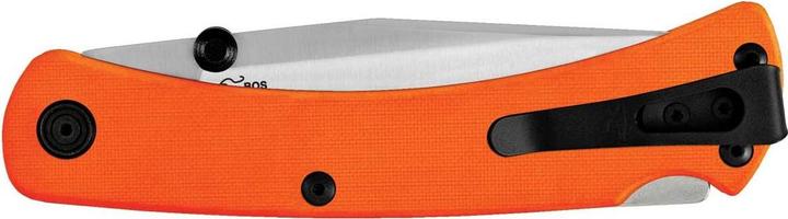 Image du produit Buck 110 SLIM PRO TRX, orange, acier S30V, inoxydable, Back Lock, manche G10, clip-poche Tip Up