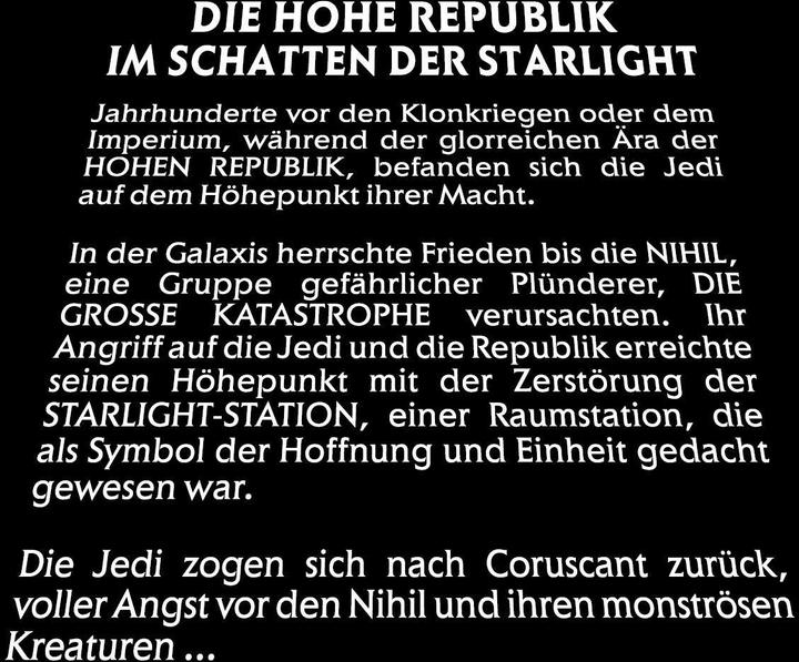 Voedingswaarden en ingrediënten Panini Star Wars Comics: Die Hohe Republik - Die Schatten von Starlight (Duits, Ibrahim Roberson, Charles Soule, Marika Cresta, David Messina, Jethro Morales, 2024)