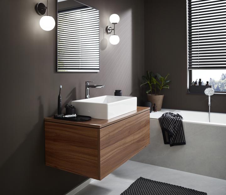 Actual product image hansgrohe Talis E pedestal washbasin mixer chrome (71717000)