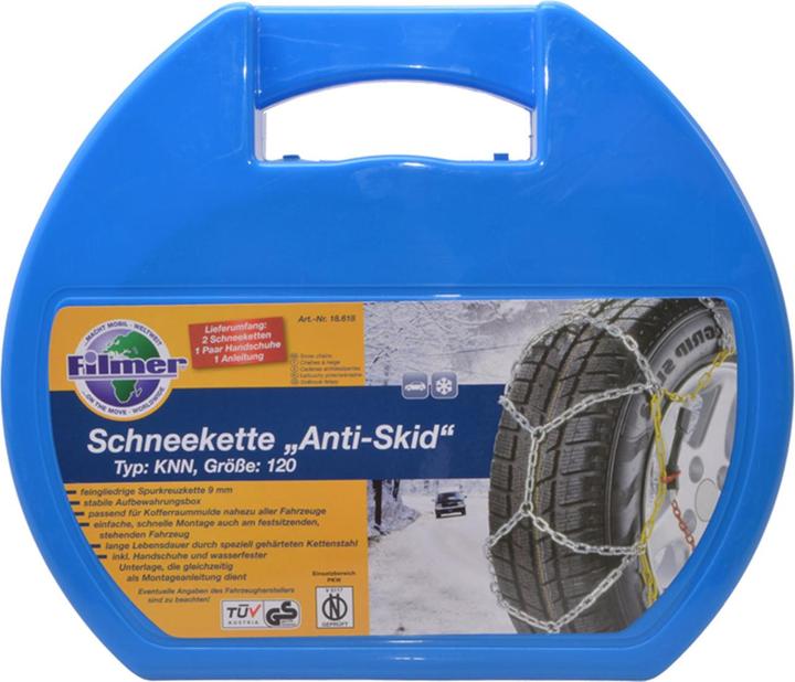 Produktbild Filmer Schneeketten 9mm, 15"-19", 205-265mm