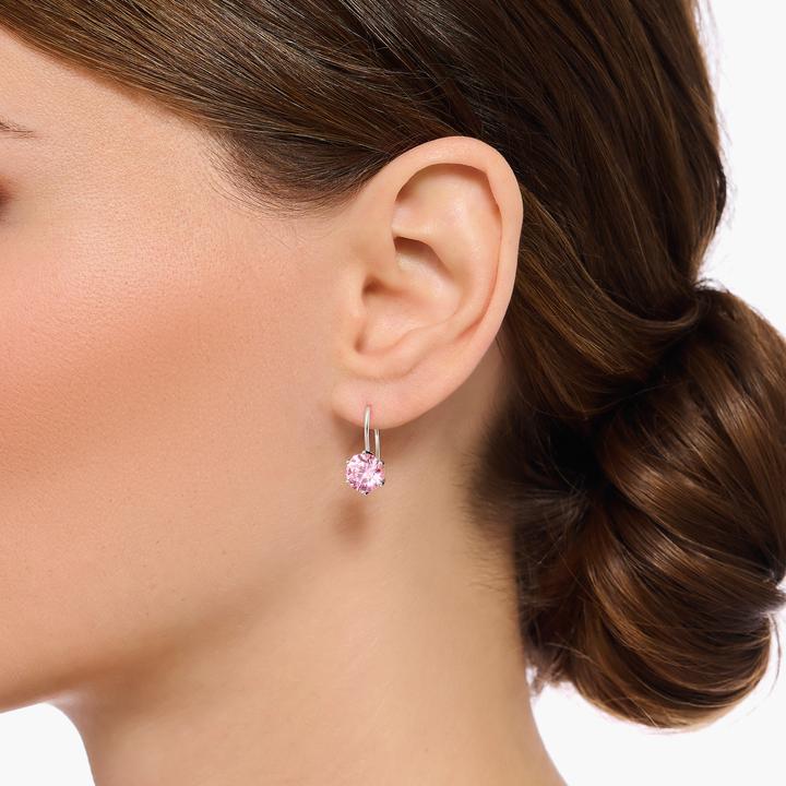 Immagine prodotto Thomas Sabo Orecchini con grandi zirconi rosa in argento (Argento 925)