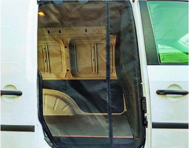 Actual product image VanQuito Mosquito net with sliding doors, right