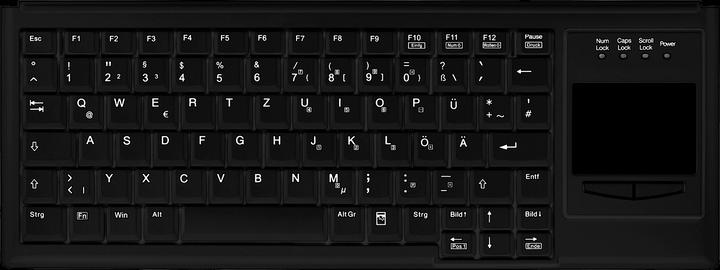 Produktbild Active Key AK-4400, Touchpad, schwarz, USB - US-English (US, Kabelgebunden)