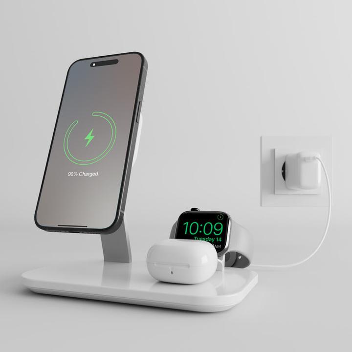 Produktbild SBS Puro Magnetic Wireless Induction Charging Station 3in1 Wireless Charging + M (20 W)
