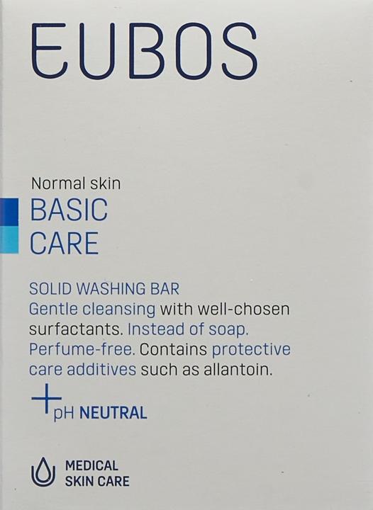 Produktbild Eubos Seife fest unparfümiert blau (Seifenlotion)