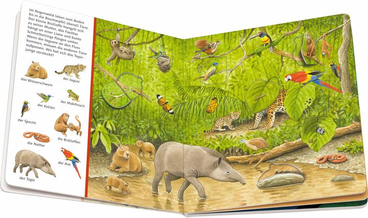 Image du produit Ravensburger Mon livre d'objets cachés : Les animaux et leurs enfants (Allemand)