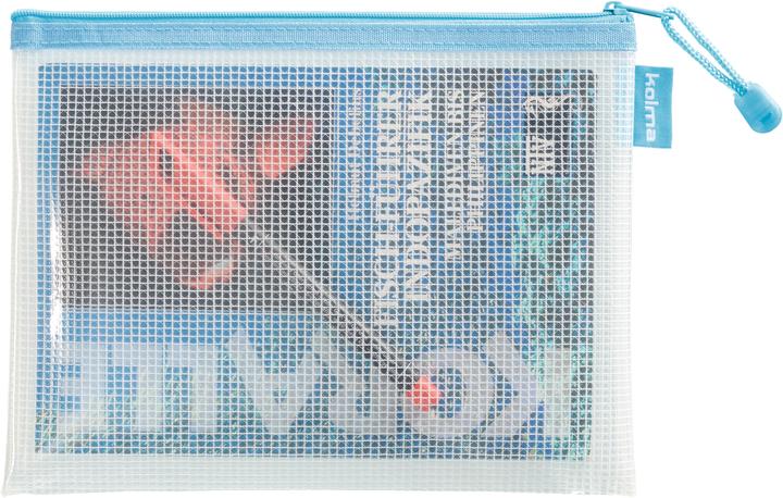 Actual product image Kolma Mesh Bag A5 zip pocket turquoise (A5, 1 x)