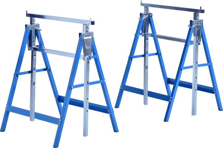 Immagine prodotto Homcom Set di 2 cavalletti da ponteggio (58 cm, 68 cm)
