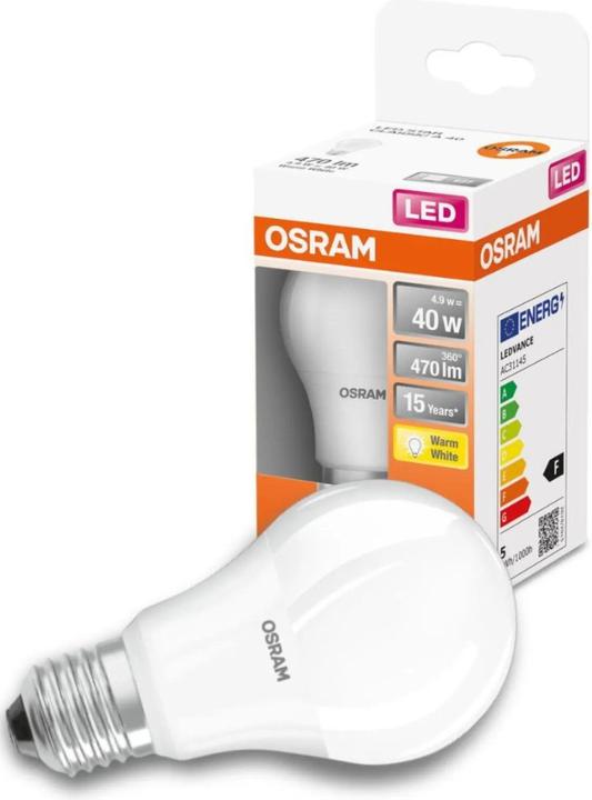 Produktbild Osram Led Star Classic A (E27, 5.50 W, 470 lm, 1 x, F)