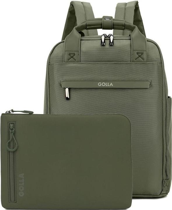 Produktbild Golla Set aus Rucksack und Laptop-Sleeve 14 Zoll, Grün
