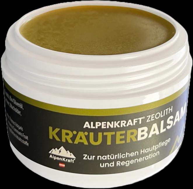 AlpenKraft Zeolith Kräuter Balsam (Körperlotion, 100 ml)