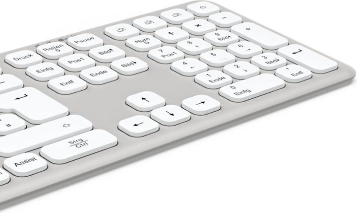 Produktbild Hama Multi-Device-Tastatur WK-550 kabellos Funk u. Bluetooth WS QWERTZ (DE, Kabellos)