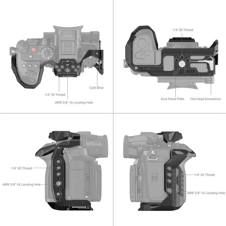 Image du produit SmallRig Black Mamba Series Camera Cage pour Panasonic LUMIX GH6 3440