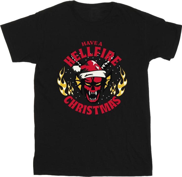 Netflix Stranger Things Hellfire Christmas TShirt Mädchen