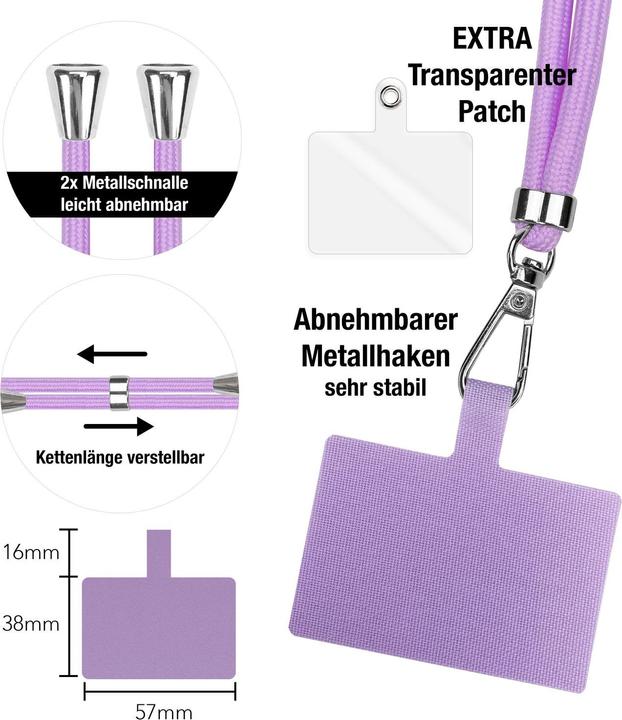 Immagine prodotto Nalia Collana universale per cellulare con cuscinetto