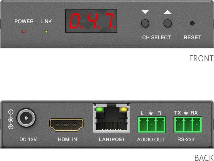 Actual product image Purelink Puretools HDMI IP Receiver, H.264/265 IP (RJ45 (1x))