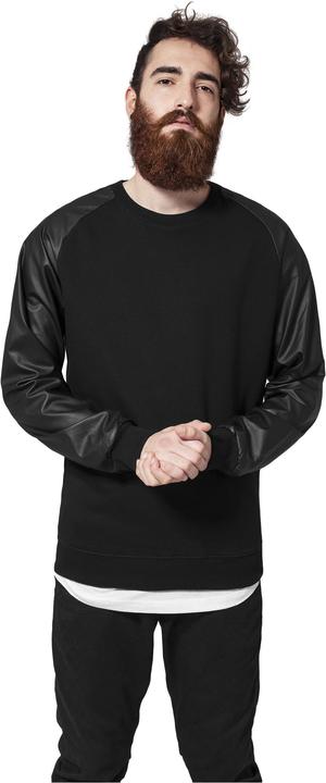 Actual product image Urban Classics Raglan Leather Imitation Crew (S)