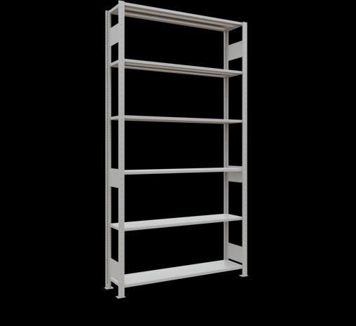 Actual product image Schulte Lagertechnik MULTIplus150 boltless basic shelving system with length ledgers