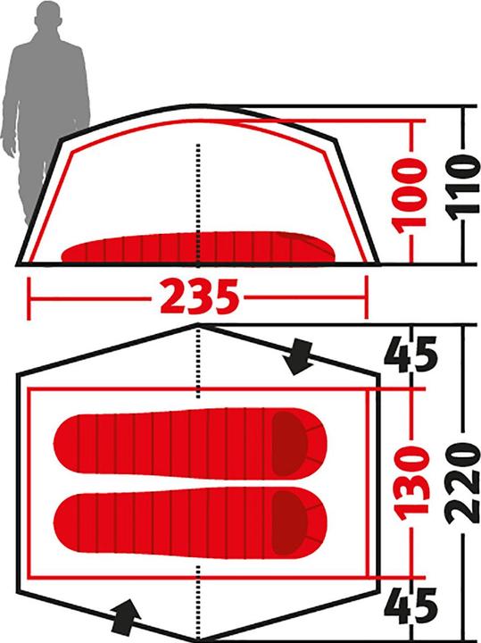 Actual product image Wechsel Venture 2 Travel Line Tent (Dome tent, 2.69 kg, 2 persons)