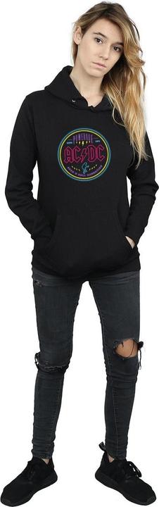 Actual product image AC/DC Womens/Ladies Circle Neon Hoodie (L)