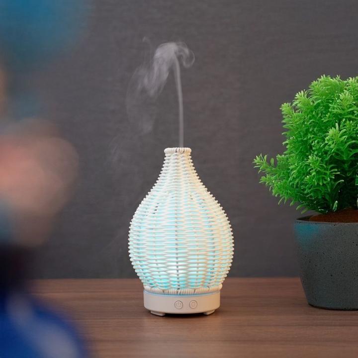 Immagine prodotto OEM Air freshener Aroma Diffuser Art Deco model YX100ML wood style white (100 ml)