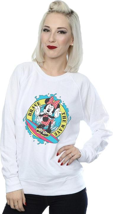 Actual product image Disney Womens/Ladies Minnie Mouse Brave The Wave Sweatshirt (M)