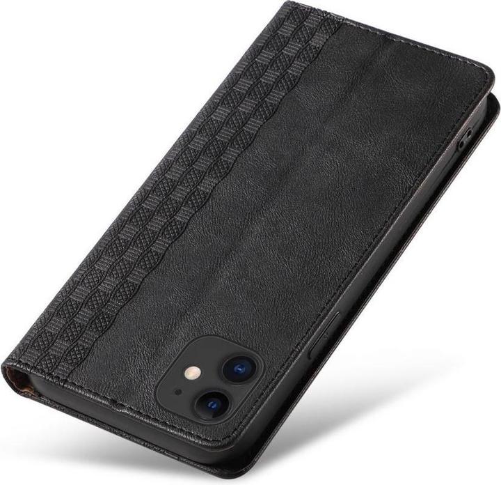 Produktbild Hurtel Magnet Strap Case for iPhone 13 Pouch Wallet + Mini Lanyard Pendant Black (Apple iPhone 13)