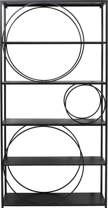 Actual product image Kare Design Shelf Circle black (100 x 35 x 200 cm)